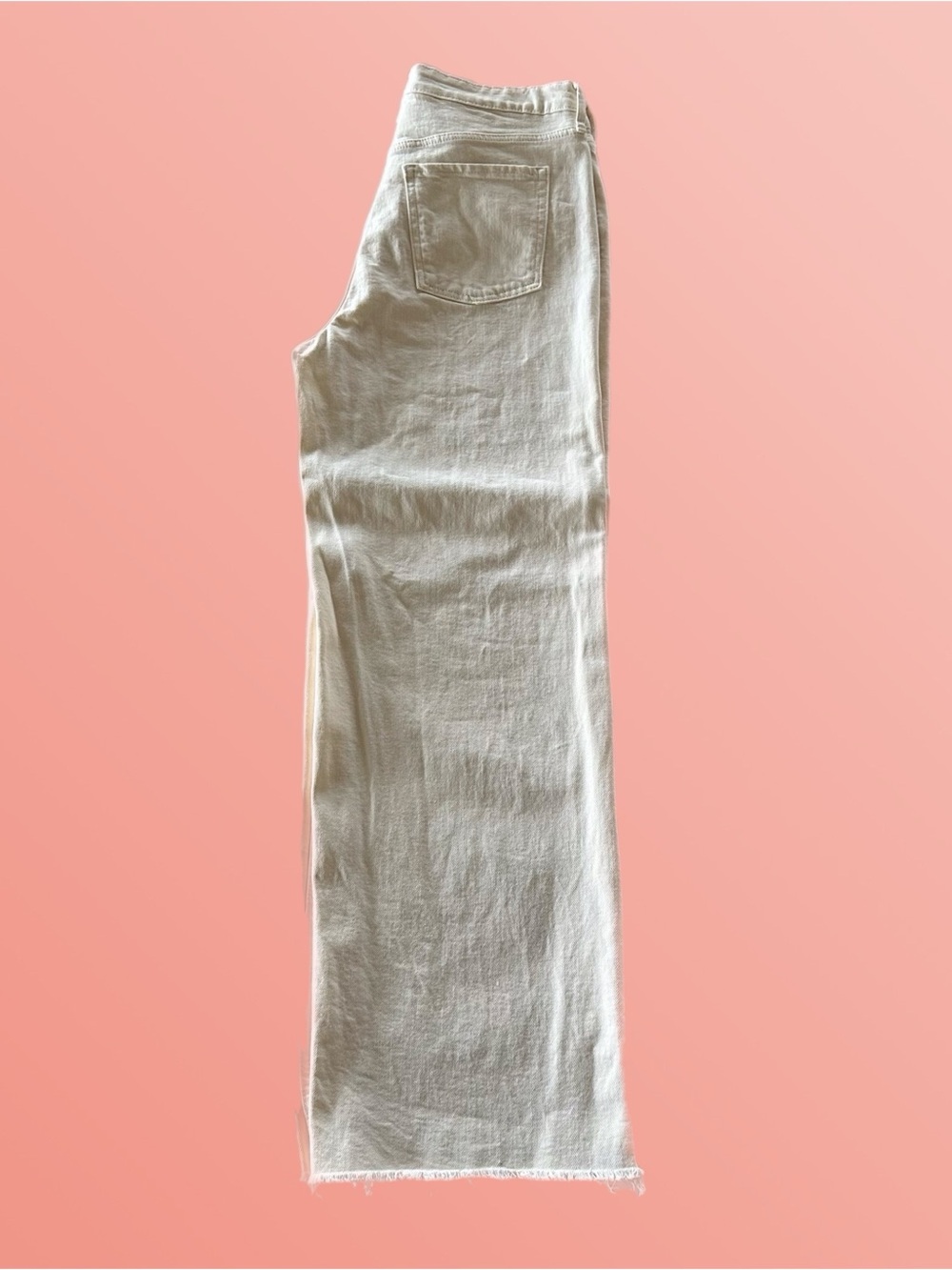 OLD NAVY High-Rise Wide-Leg Jeans in Off-White - Picture 4 of 5